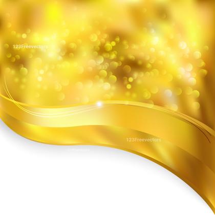 Orange and Yellow Wave Border Folder Background Vector Eps