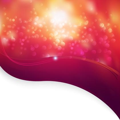 Abstract Red and White Curve