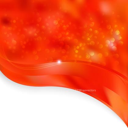 Abstract Orange Wave