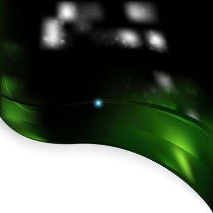 Green Wave Background