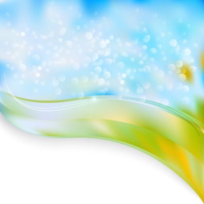 Abstract Blue and Green Wave
