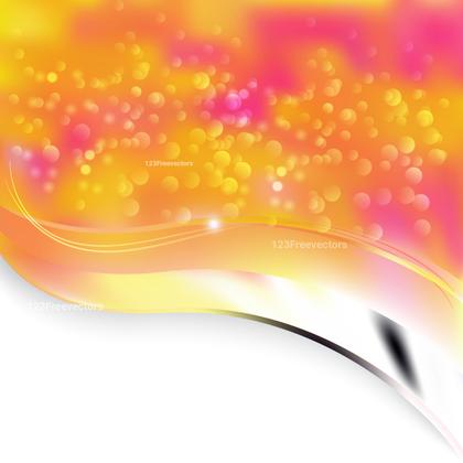 Abstract Orange Pink Bokeh