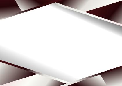 Abstract Red and White Blank Geometric Business Card Design Background Vector Illustration