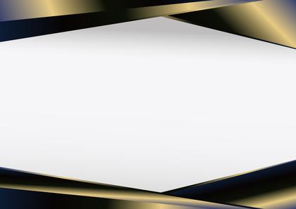 Geometric Gold and Blue Frame