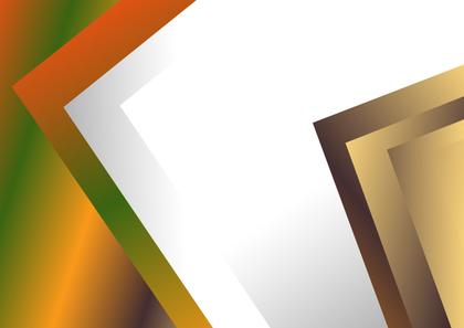Abstract Brown Orange and Green Blank Business Card Background