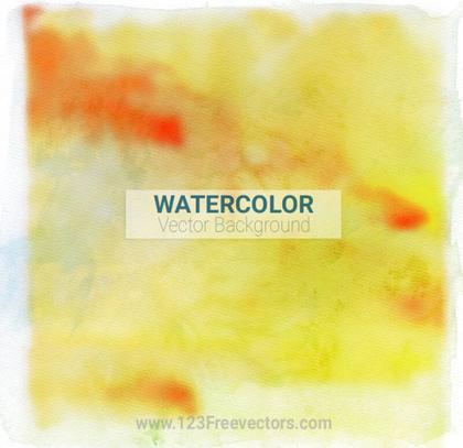 Yellow Watercolor Background Illustrator