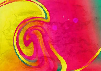 Swirling Abstract in Yellow and Pink