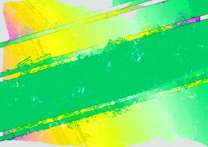 Abstract Green and Yellow Strokes