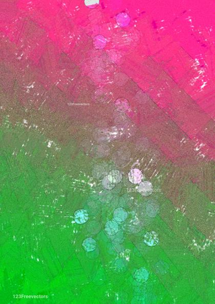 Elegant Fusion: Captivating Pink and Green Abstract Designs