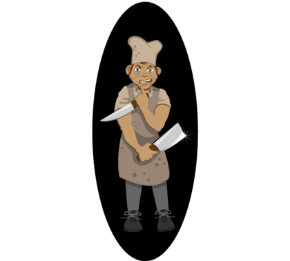 Angry Chef Vector