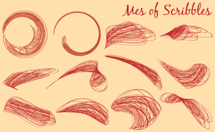 Free Swoosh Scribbles Vector Graphics