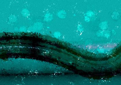 Abstract Teal Brushstrokes