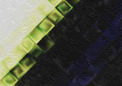 Abstract Green and Black Pattern