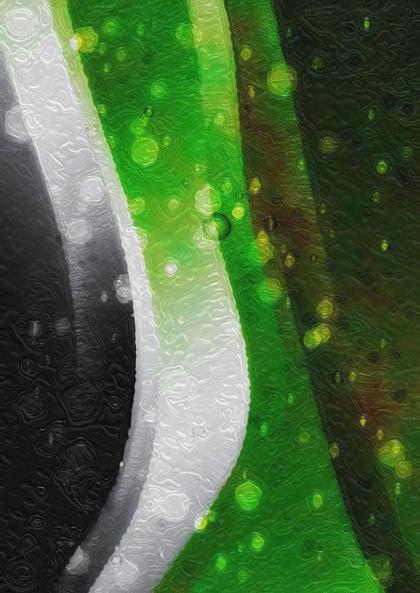 Abstract Green White Composition