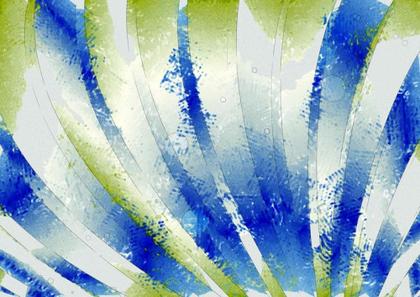 Abstract Blue and Green Fan