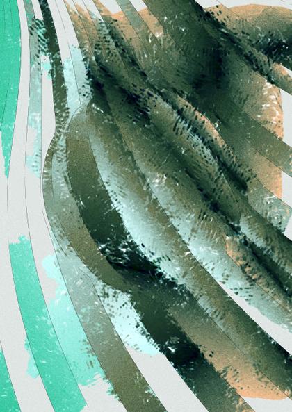 Abstract Brushstroke Composition