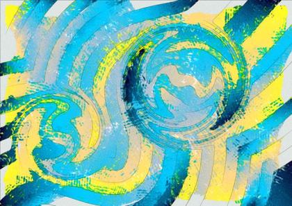 Abstract Swirls of Color