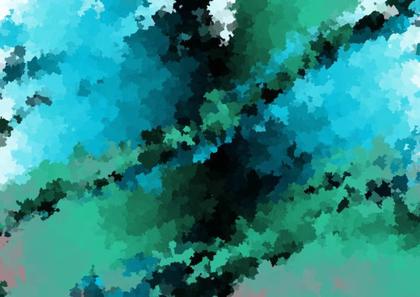 Azure And Emerald Abstract