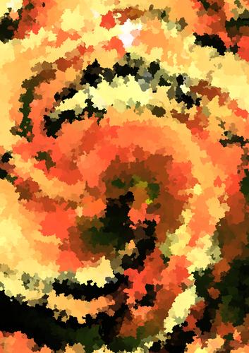 Black Red and Yellow Painting Texture Background