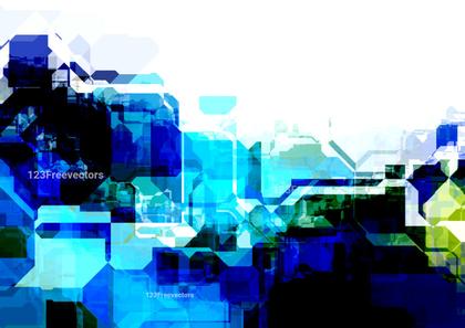Abstract Blue Geometric Design
