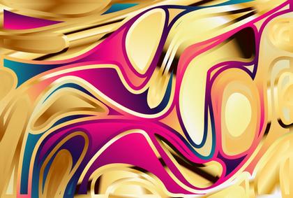 Pink Blue and Orange Trippy Background