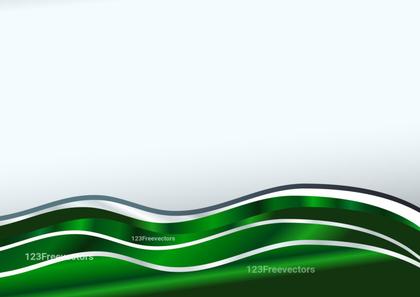 Green Wave Background