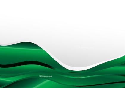 Green Wave Background
