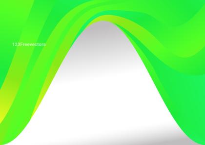 Green Wave Background