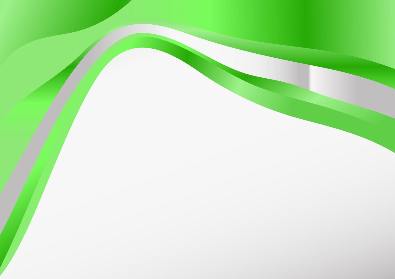 Abstract Green Wave Background