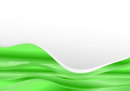 Green Wave Background