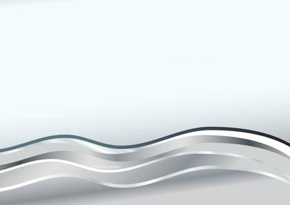 Abstract Gray and Silver Wavy Lines Background
