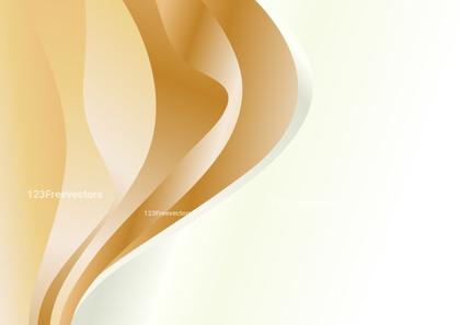 Light Orange Wave Background Template with Copy Space for Your Text