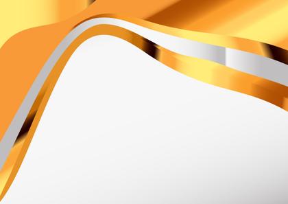 Orange Abstract Curve