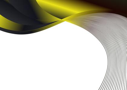 Black and Gold Wave Background with Space for Your Text Vector Art