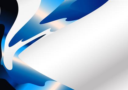 Abstract Blue and White Design