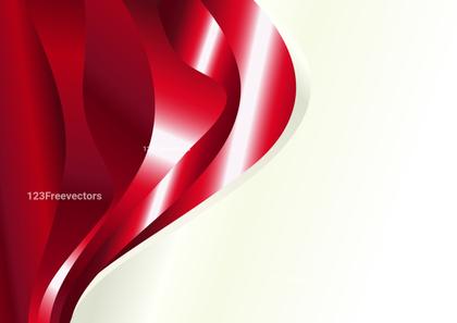 Red Wave Abstract