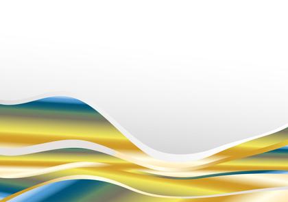 Gold and Blue Waves