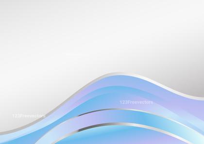 Wavy Blue and Lavender Design