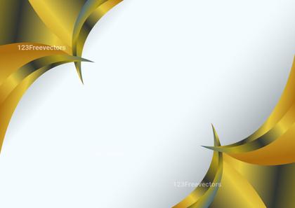 Gold and Orange Wave Background Template with Space for Your Text