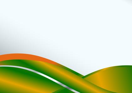 Free Download Abstract Green and Orange Wavy Background