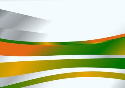 Free Download Abstract Green and Orange Wavy Background