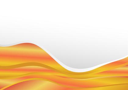 Free Download Orange and Yellow Wave Background with Space for Your Text