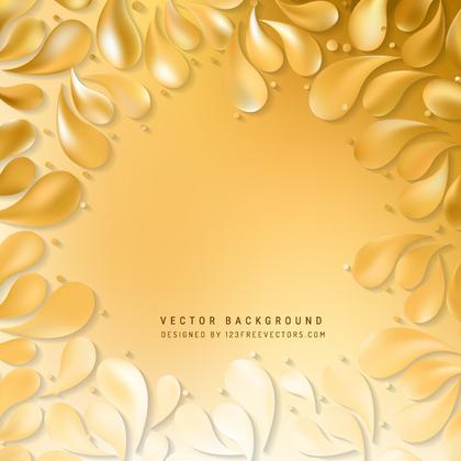 Orange Ornamental Drops Background