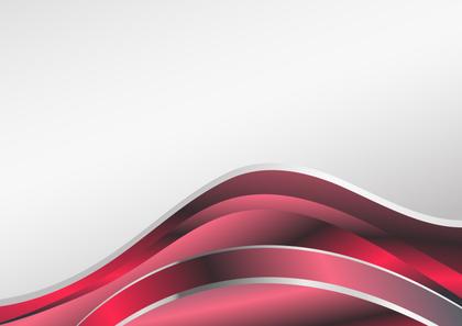 Red and Grey Wavy Background with Space for Your Text