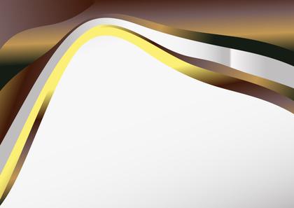 Yellow and Brown Wavy Background with Space for Your Text Illustration