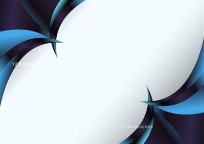 Black Blue and Purple Wave Background Template with Space for Your Text Vector Eps