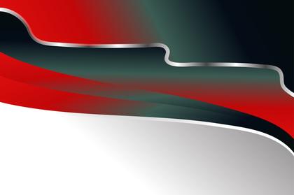 Abstract Red and Teal Wave