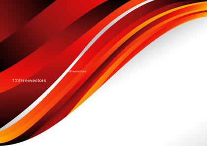 Red and Orange Wave Design