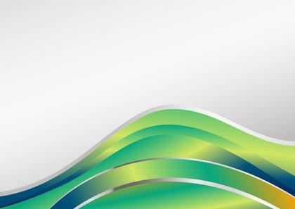 Green Wave Background