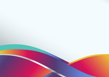 Pink Blue and Orange Wave Background with Copy Space for Your Text Vector Graphic